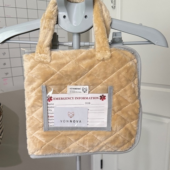 Sensory Fidget Blanket - Beige and Blue - Picture 9 of 14